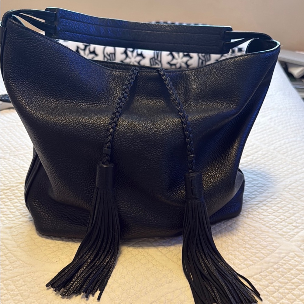 Rebecca Minkoff Black Leather Tote or Hobo leather pebble Bag